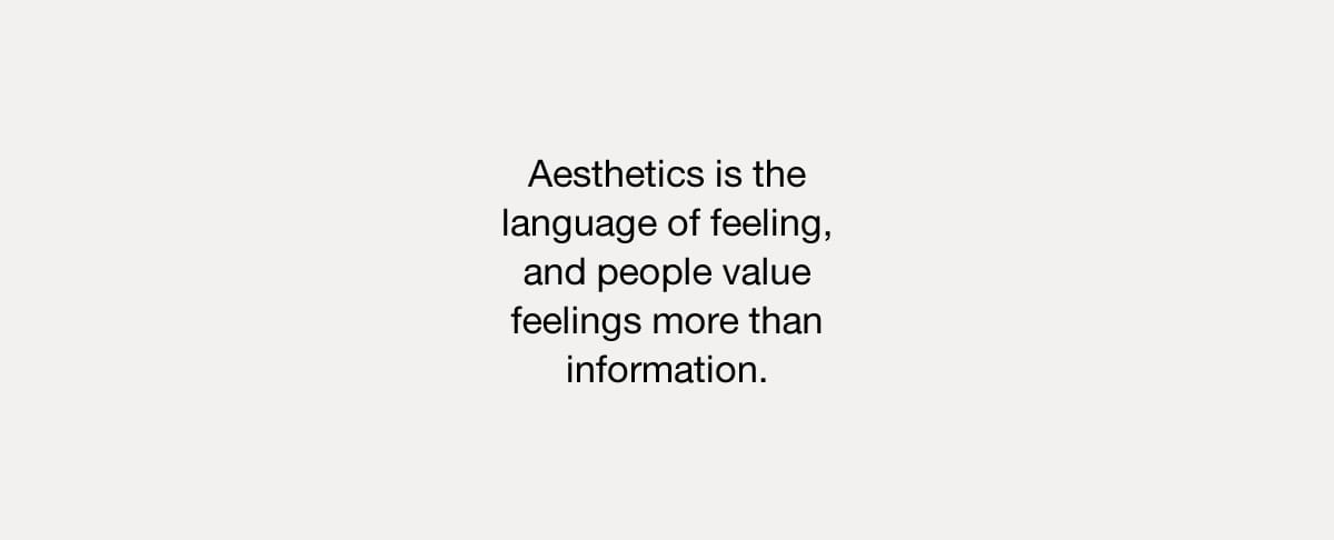 Quote Aesthetics is the Language