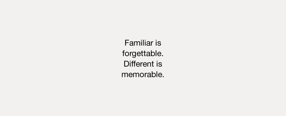 Quote Familiar is Forgettable