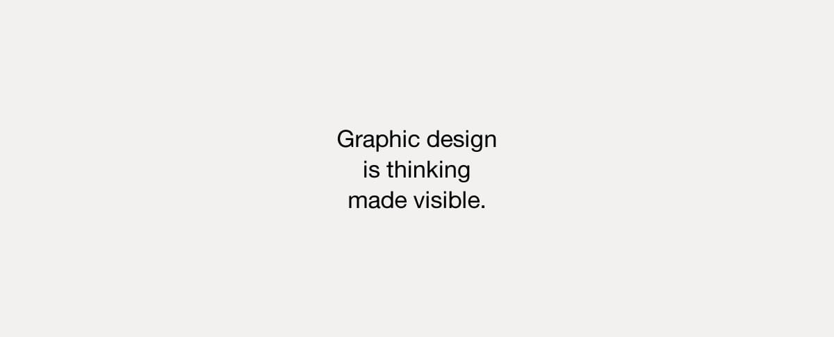 Quote Graphic Design is Thinking